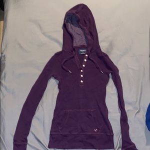 Hooded long sleeve shirt